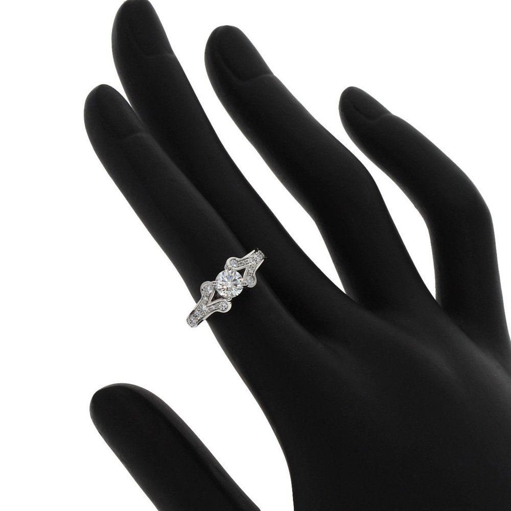 CARTIER Authentic Silver Diamond Ring #46 - Picture 6 of 9